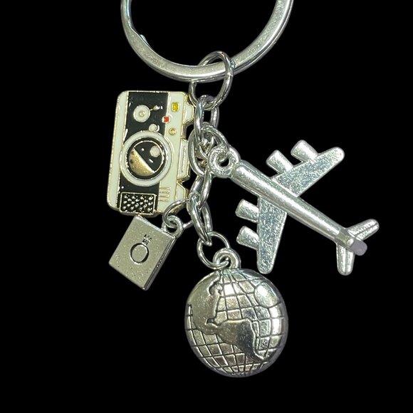 SILVER BAG CHARM OR KEYRING - Picture 1 of 1